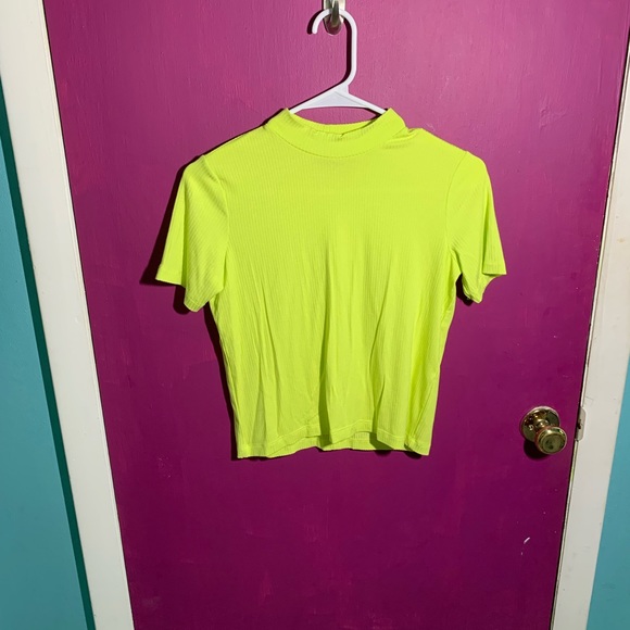 Banana Republic Tops - Neon Yellow Ribbed Top